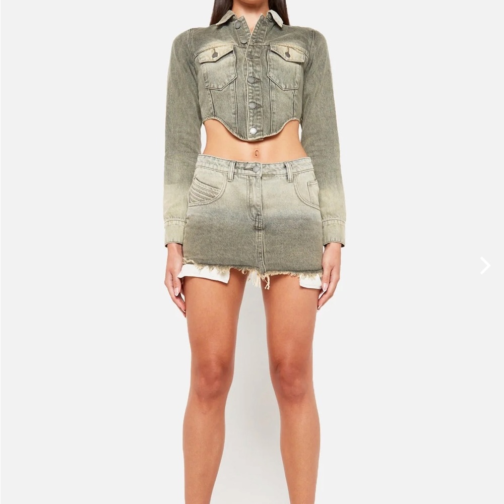 Khaki Vintage Denim Set